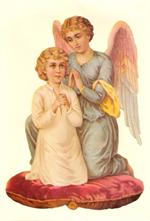 Kort - Glansbillede Engle i bøn